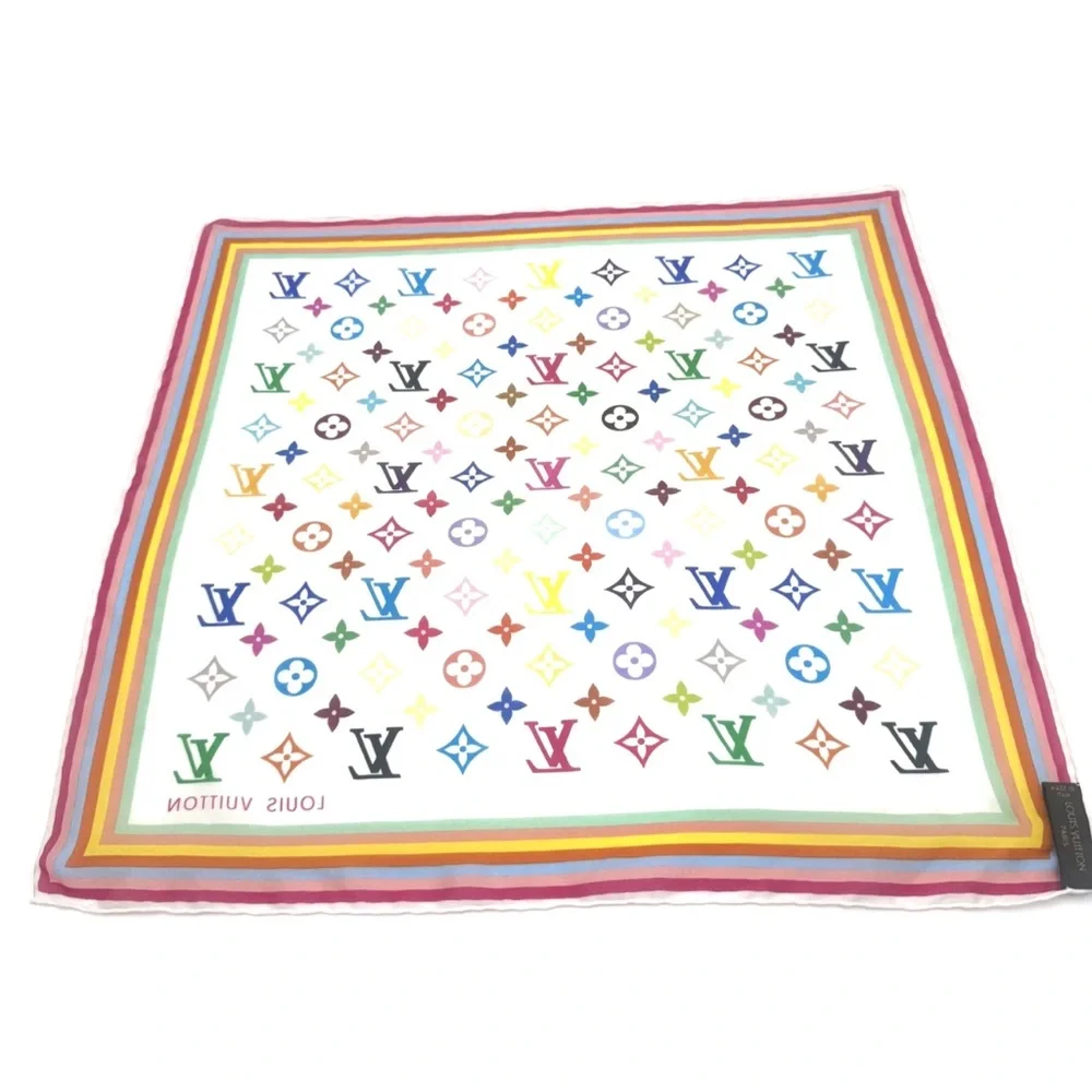 Louis Vuitton Murakami Multicolor Logo scarf
